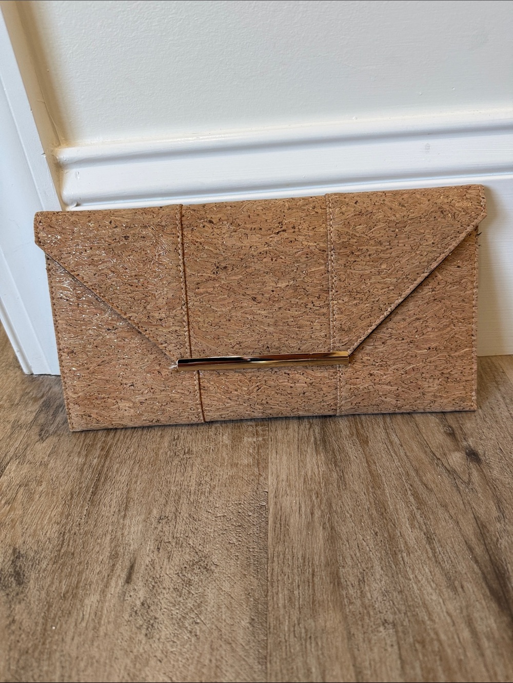 Cork Envelope Clutch - Natural Cork